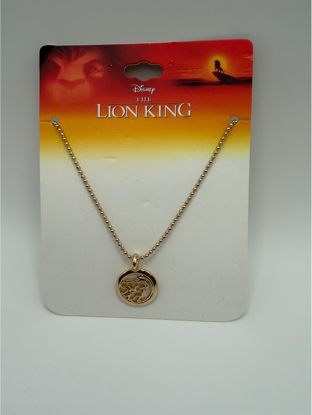 Disney The Lion King Gold Tone Pendant Necklace by Neon Tuesday